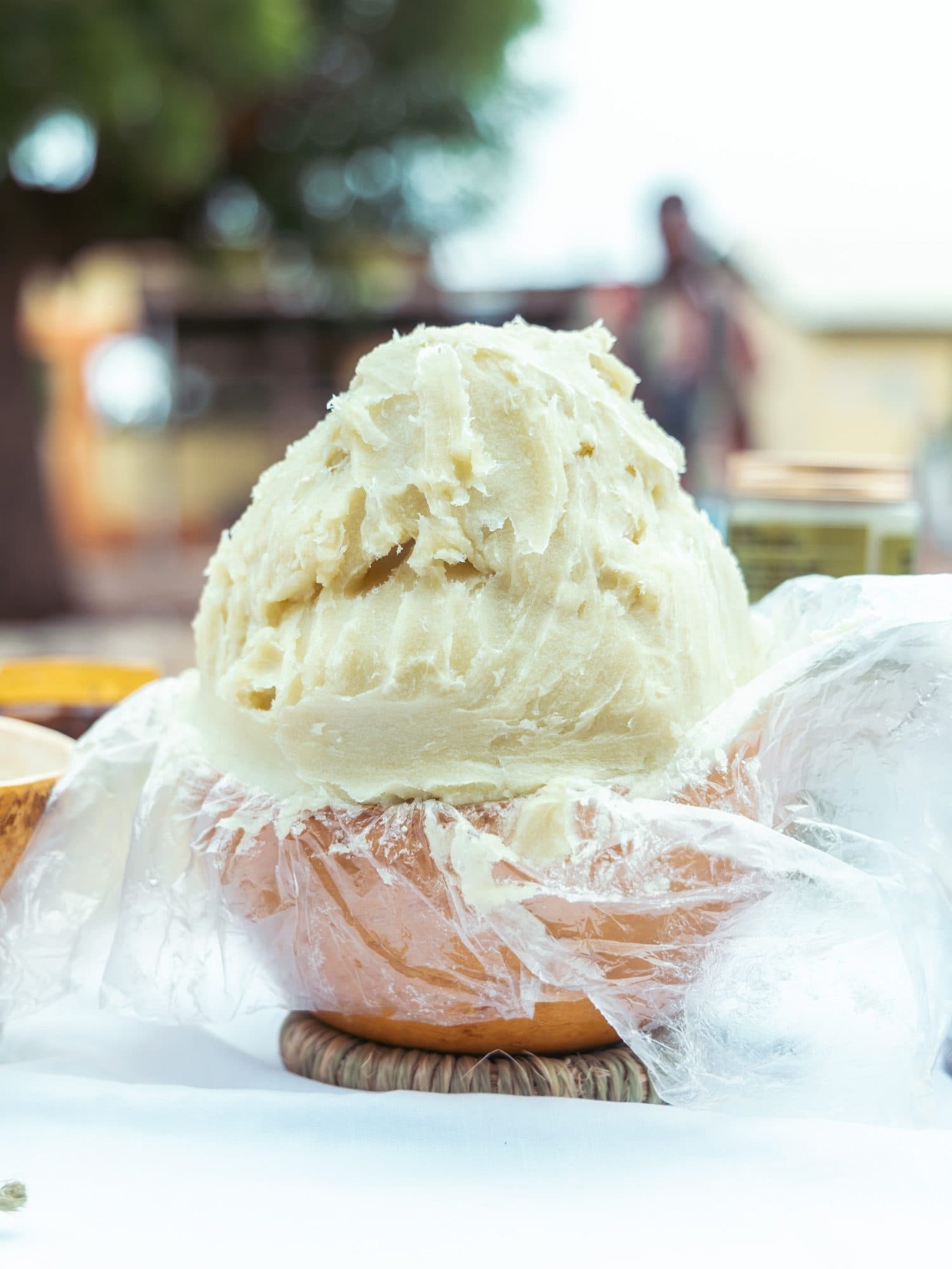 Frische Shea-Butter in Ghana